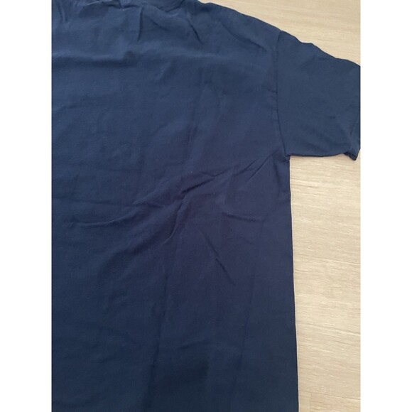 VTG Michigan Wolverines Crewneck Y2K T Shirt Big UofM Maize Blue Cotton XL - Picture 6 of 7